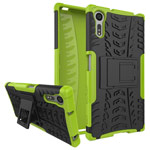 Чехол Yotrix Shockproof case для Sony Xperia XZ (зеленый, пластиковый)