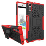 Чехол Yotrix Shockproof case для Sony Xperia XZ (красный, пластиковый)