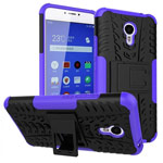 Чехол Yotrix Shockproof case для Meizu M3 Note (фиолетовый, пластиковый)