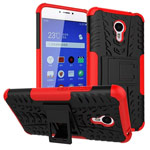 Чехол Yotrix Shockproof case для Meizu M3 Note (красный, пластиковый)