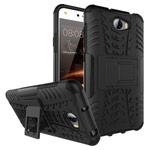 Чехол Yotrix Shockproof case для Huawei Y5 II (черный, пластиковый)