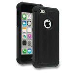Чехол Yotrix Antishock case для Apple iPhone SE (черный, пластиковый)