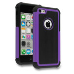 Чехол Yotrix Antishock case для Apple iPhone SE (фиолетовый, пластиковый)