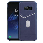 Чехол G-Case Jazz Series для Samsung Galaxy S8 plus (синий, кожаный)