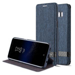 Чехол G-Case Funky Series для Samsung Galaxy S8 (синий, матерчатый)