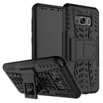 Чехол Yotrix Shockproof case для Samsung Galaxy S8 plus (черный, пластиковый)