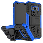 Чехол Yotrix Shockproof case для Samsung Galaxy S8 plus (синий, пластиковый)