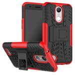 Чехол Yotrix Shockproof case для LG K10 2017 (красный, пластиковый)