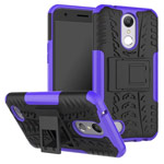 Чехол Yotrix Shockproof case для LG K10 2017 (фиолетовый, пластиковый)