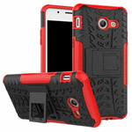 Чехол Yotrix Shockproof case для Samsung Galaxy J7 2017 (красный, пластиковый)