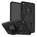 Чехол Yotrix Shockproof case для Huawei P8 lite 2017 (черный, пластиковый)