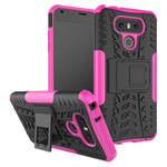 Чехол Yotrix Shockproof case для LG G6 (розовый, пластиковый)