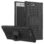Чехол Yotrix Shockproof case для Sony Xperia XZ premium (черный, пластиковый)