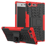 Чехол Yotrix Shockproof case для Sony Xperia XZ premium (красный, пластиковый)