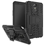 Чехол Yotrix Shockproof case для LG Stylus 3 (черный, пластиковый)