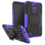 Чехол Yotrix Shockproof case для LG Stylus 3 (фиолетовый, пластиковый)