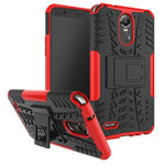 Чехол Yotrix Shockproof case для LG Stylus 3 (красный, пластиковый)