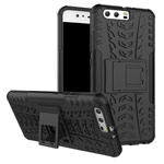 Чехол Yotrix Shockproof case для Huawei P10 plus (черный, пластиковый)