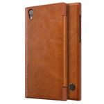 Чехол Nillkin Qin leather case для Sony Xperia L1 (коричневый, кожаный)