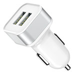 Зарядное устройство Vouni Sprint Dual USB Car Charger универсальное (автомобильное, 2.4A, 2xUSB, белое)