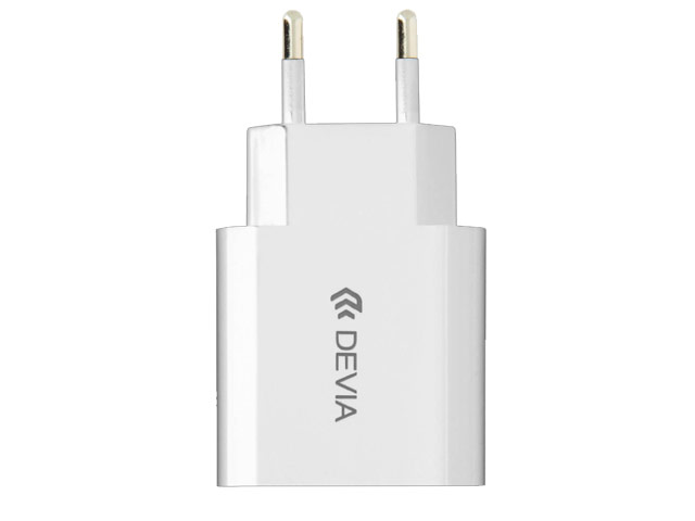 Зарядное устройство Devia Smart Charger универсальное (сетевое, 2.4A, USB, белое)
