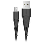 USB-кабель Devia Fishbone Cable универсальный (microUSB, 1.5 метра, армированный, черный)