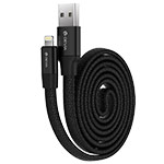 USB-кабель Devia Ring Y1 Flexible Cable универсальный (Lightning, 0.8 метра, армированный, черный)
