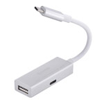 USB-хаб Comma iWay HUB 3.0 универсальный (USB Type C 3.1, USB 3.0, серебристый)