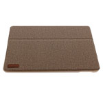 Чехол Devia Flax Flip case для Apple iPad Pro 10.5 (коричневый, матерчатый)