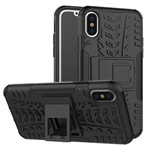 Чехол Yotrix Shockproof case для Apple iPhone X (черный, пластиковый)