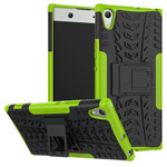 Чехол Yotrix Shockproof case для Sony Xperia XA1 ultra (зеленый, пластиковый)
