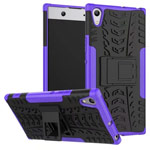 Чехол Yotrix Shockproof case для Sony Xperia XA1 ultra (фиолетовый, пластиковый)