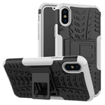Чехол Yotrix Shockproof case для Apple iPhone X (белый, пластиковый)