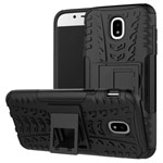 Чехол Yotrix Shockproof case для Samsung Galaxy J7 2017 J730 (черный, пластиковый)