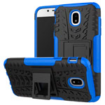 Чехол Yotrix Shockproof case для Samsung Galaxy J7 2017 J730 (синий, пластиковый)