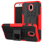 Чехол Yotrix Shockproof case для Samsung Galaxy J7 2017 J730 (красный, пластиковый)