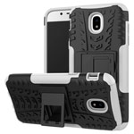 Чехол Yotrix Shockproof case для Samsung Galaxy J3 2017 J330 (белый, пластиковый)