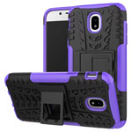 Чехол Yotrix Shockproof case для Samsung Galaxy J3 2017 J330 (фиолетовый, пластиковый)