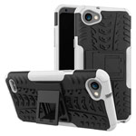 Чехол Yotrix Shockproof case для LG Q6 (белый, пластиковый)