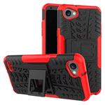 Чехол Yotrix Shockproof case для LG Q6 (красный, пластиковый)