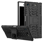 Чехол Yotrix Shockproof case для Sony Xperia XZ1 (черный, пластиковый)