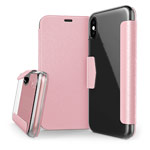 Чехол X-doria Engage Folio case для Apple iPhone X (розовый, кожаный)