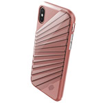 Чехол X-doria Revel Lux Case для Apple iPhone X (Rose Gold Rays, пластиковый)