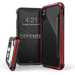 Чехол X-doria Defense Shield для Apple iPhone X (красный, маталлический)