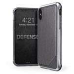 Чехол X-doria Defense Lux для Apple iPhone X (Gray Nylon, маталлический)