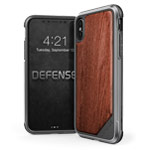 Чехол X-doria Defense Lux для Apple iPhone X (Wood, маталлический)