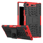 Чехол Yotrix Shockproof case для Sony Xperia XZ1 (красный, пластиковый)