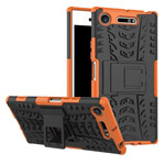 Чехол Yotrix Shockproof case для Sony Xperia XZ1 (оранжевый, пластиковый)