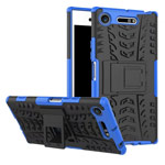 Чехол Yotrix Shockproof case для Sony Xperia XZ1 (синий, пластиковый)