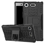 Чехол Yotrix Shockproof case для Sony Xperia XZ1 compact (черный, пластиковый)